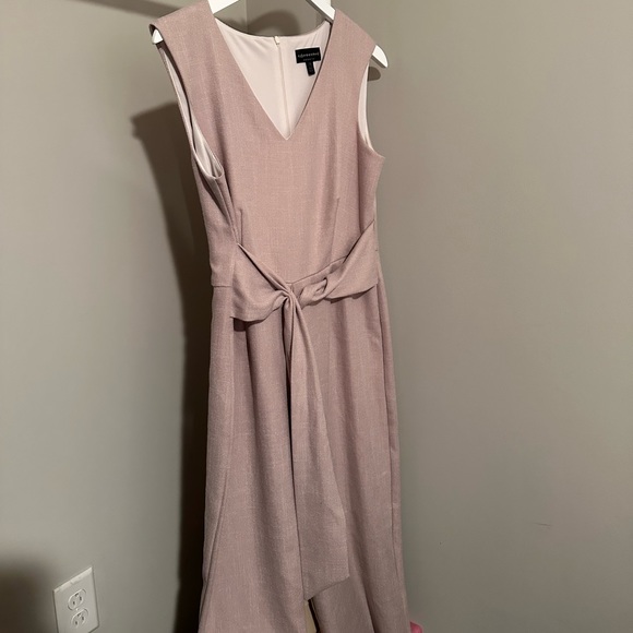 Light Pink Jumpsuit - Tie Front - Picture 1 of 2